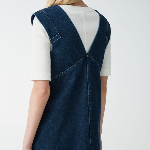 COS DENIM A-LINE DRESS NWT Size 6 - Picture 4 of 9